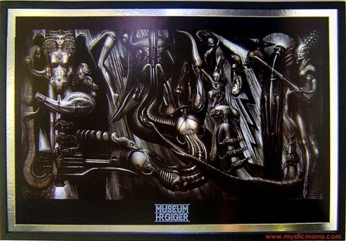Anima MIA by H R Giger Framed Dry Mounted Fine Art Poster 37x25