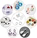 Caffox Hypoallergenic Earring Posts and Backs, 1800pcs Stainless Steel Stud Earring Kit with Earring Base Studs, Earring Backs and Jump Rings for Clay, Resin, Pearls, Jewelry Making and Crafting