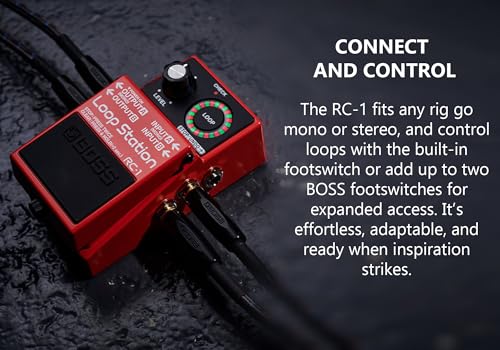 Image of Boss RC-1 Loop Station | Bundle with Gearlux Power Supply, Instrument Cable, Patch Cable, and Picks