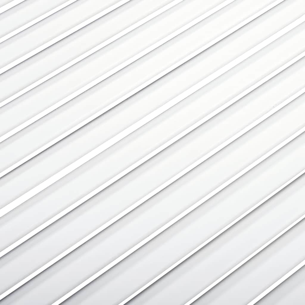 Ante per armadio, design a lamelle, in legno di pino massiccio, bianco, 99,3 x 39,4 cm, 2 pezzi, ricambio per cucina, bagno, corridoio, camera da letto, guardaroba, con circolazione dell'aria
