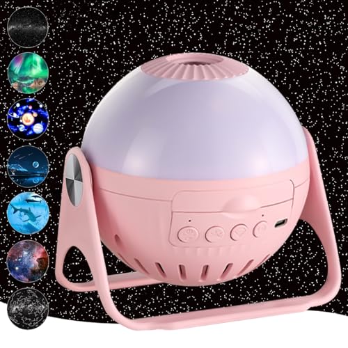 Image of Star Projector, 7 in 1 Night Light for Kids Bedroom, Galaxy Starry Nebula Ceiling Projection Lamp with Timer, 360° Rotating HD Night Light for Boys and Girls, Christmas, Birthday, Room Decor