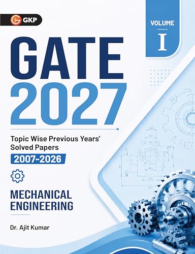 Image of GATE 2027 Mechanical Engineering Topic-wise Solved Papers Vol 1 | 2007-2026 | 20 Years Previous Year Questions with Solutions | ME Paper