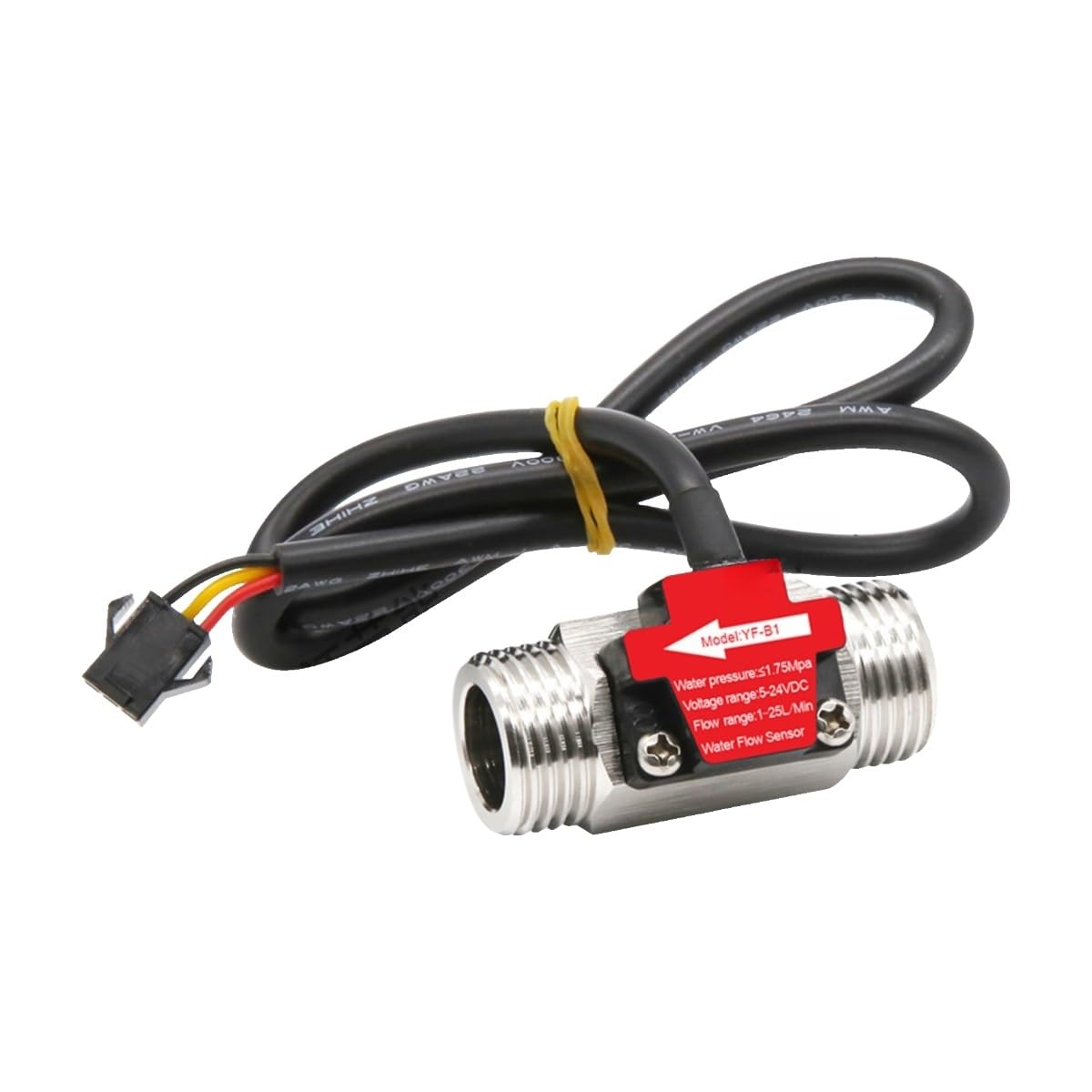 Turbina de acero inoxidable en sensor de flujo de agua G1/2 para alta precisión 2