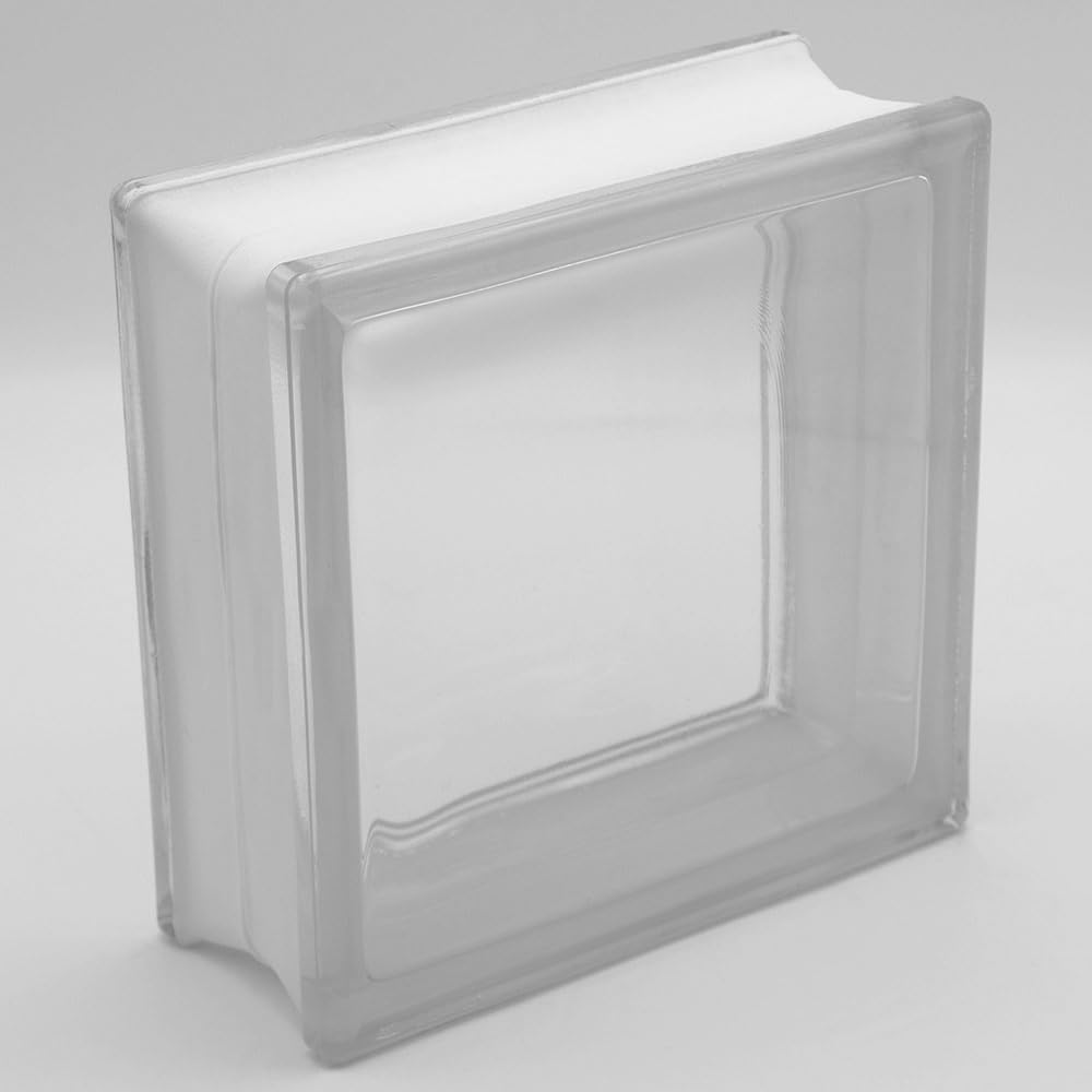Podstawowy szklany klocek pełny widok, 19 x 19 x 8 cm - 6 sztuk
