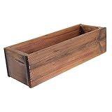 GANAZONO Pote De Flor De Madera Jarrones Vintage Soporte De Flores Al Aire Macetas De Madera Caja De Jardinera De Madera Jardineras De Madera Rústicas Jardinera Rectangular De Madera