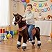 PonyCycle Large Ride on Horse Toy for Big Kids 7-12 with Brake, Sound Function, No Battery, Mechanical Riding Pony, Birthday Gift Classic Model U 42.5
