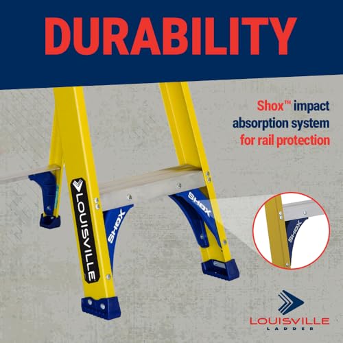 Louisville Ladder 5-Foot Fiberglass Step Ladder, 250-Pound Load Capacity, Type I, FS2005