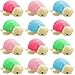 12 Pièces Jouets Animal en Peluche Mignon 4 Pouces Mini Ornements de Cochon Tortue Chiot Chien en Peluche Porte-Clés Poupée en Peluche Pendentif de Sac à Main pour Décor (Style Tortue)