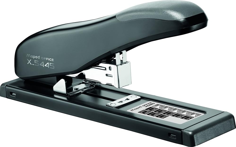Maped - Grapadora de Oficina - Grapadora Manual HD90 - COmpatible con Grapas 24/6-8, 23/6, 23/8-10, 24/10 y 23/12-13 - Profundidad de Grapado de 55 mm - Mecanismo Antibloqueo