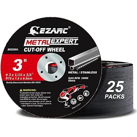 25 Discos de Corte EZARC para Metal y Acero Inoxidable Cover