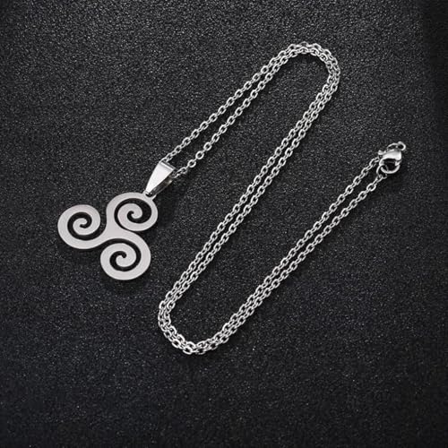 Collier tornade pendentif avec chaîne fine de clavicule - 5