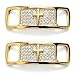Zigvert Hip Hop Stylish Shoe Decoration Charms, Bling Diamond Shoe Lace Tag, Shoelaces Buckle for Sneakers, Boots, Runners,1 Pair