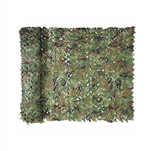 Xrdbfd Filet De Camouflage Renforcé, Filet De Camouflage Forestier, Maille D'ombrage en Tissu Oxford 210d, pour Armée, Chasse, Tir, Décoration, Filet De Camouflage Extérieur Vert,1.5x1m(4.9 * 3.3ft) Cover