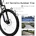 richvelo 27 Inch Mountain Bike with Full Suspension, 21 Speed Shifter Lever with Gear Indicator, High Carbon Steel Frame, Mechanical Disc Brakes, Use for Men/Women/Adults, Ideal for Trails