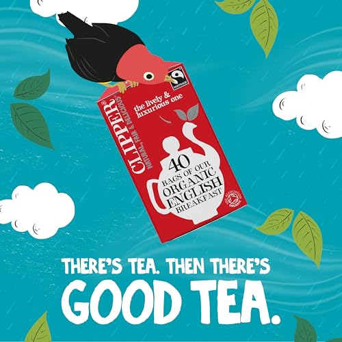 CLIPPER TEA Organic English Breakfast Tea, 40 CT