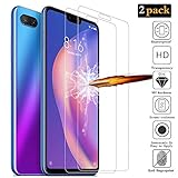 ANEWSIR [2 Pack Protector de Pantalla para Xiaomi Mi 8 Lite, Cristal Templado Xiaomi Mi 8 Lite,Vidrio Templado Protector Xiaomi Mi 8 Lite [9H Dureza] [Ultra-Transparente] [Resistente a Arañazos]