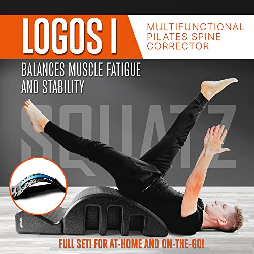 Pilates Spine Corrector, Multifunctional Yoga Correcting Spine Barrel, Detachable High-Density Pilates Massage Bed, Concave With S-Curve Orthosis Spinal Design #TOP5