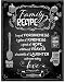Family Recipe - Forgiveness Laughter Love - 11x14 Unframed Typography Art Print - Great Kitchen Decor Under $15 (Printed on Photo Paper)