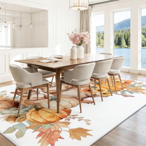 Tapis écureuils citrouilles fleurs antidérapant pour protéger et décorer