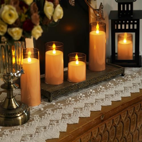 Homemory Amber Flickering Flameless Candles thumb #4