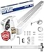 Panic Bar Exit Device - Push Bar for Exit Doors & Exit Lever with Key - UL Listed - Aluminium Silver Finish - Fitting Instructions
