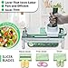 Stainless steel Vegetable Chopper, Veggie Chopper With 8 Blades, Onion Dicer with Container, Food Cutter & Grater Mandoline Slicer