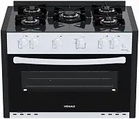Fogao de Embutir 5 Bocas Venax Picasso Line Branco Gas Glp