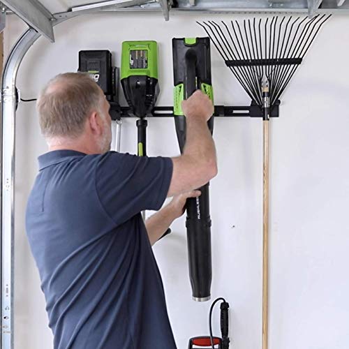 Koova Garden Tool Organizer for Garage Rake Holder Wall Mount
