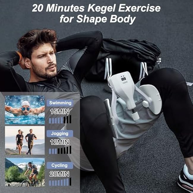 Thigh Master 0-110lbs Adjustable Resistance, Kegel Exerciser with Display Counter, Thigh Trainer for Home Workout Postpartum Training, Slim Thighs,Shape Back & Lift HIPS