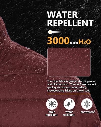 Outdoor Ventures Men's Lightweight Packable Puffer Winter Jacket Insulated Puffy Coat for Snow Ski Hiking Travel - 3