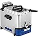 SEB FR804000 Oleoclean Pro Single Autonome Friteuse, 2300 W, 3.5 liters, Black, Blue, Stainless Steel