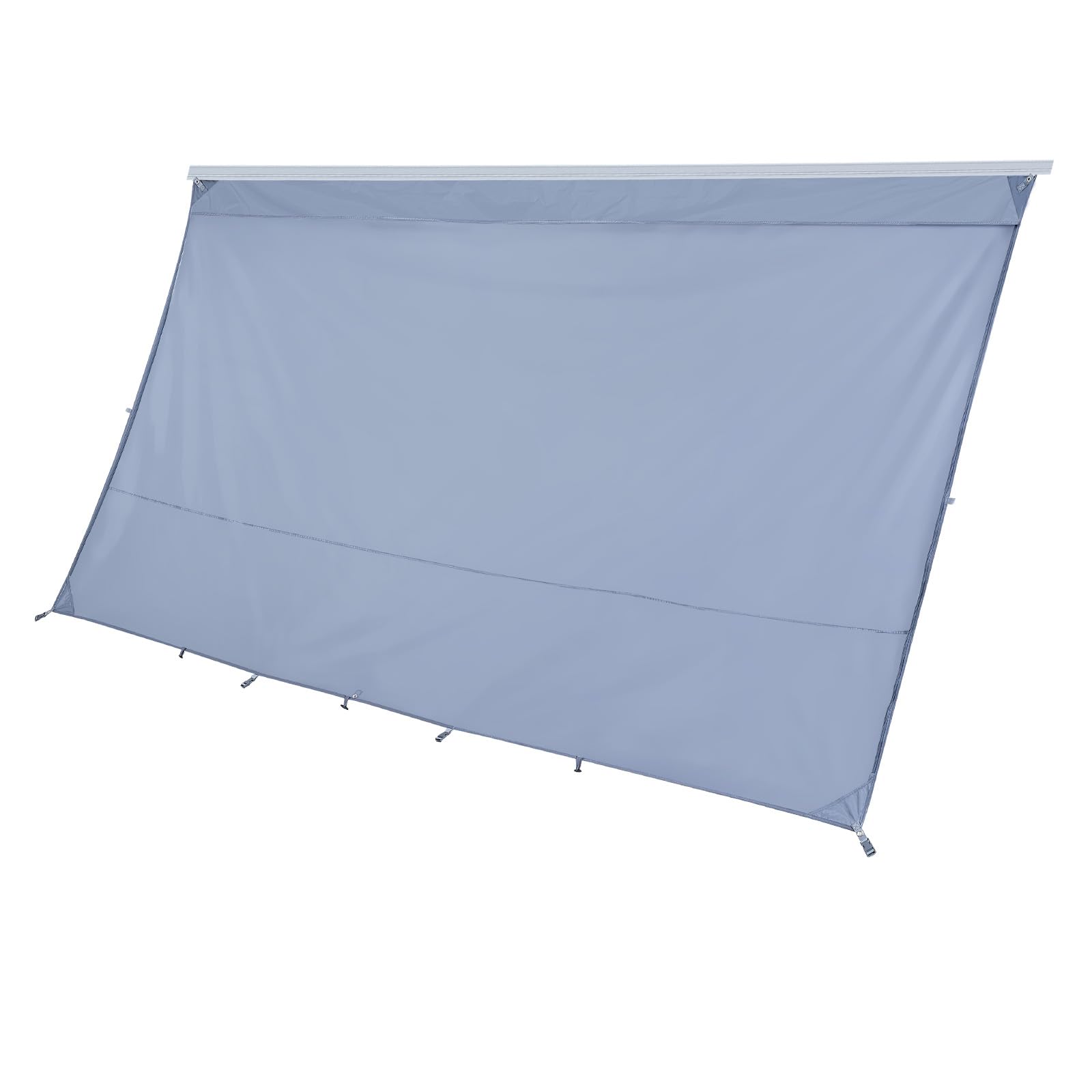 VEVOR Parasole per Camper Roulotte 2 x 3,7 m Pannello Frontale Tenda da Sole Poliestere Anti UV50+
