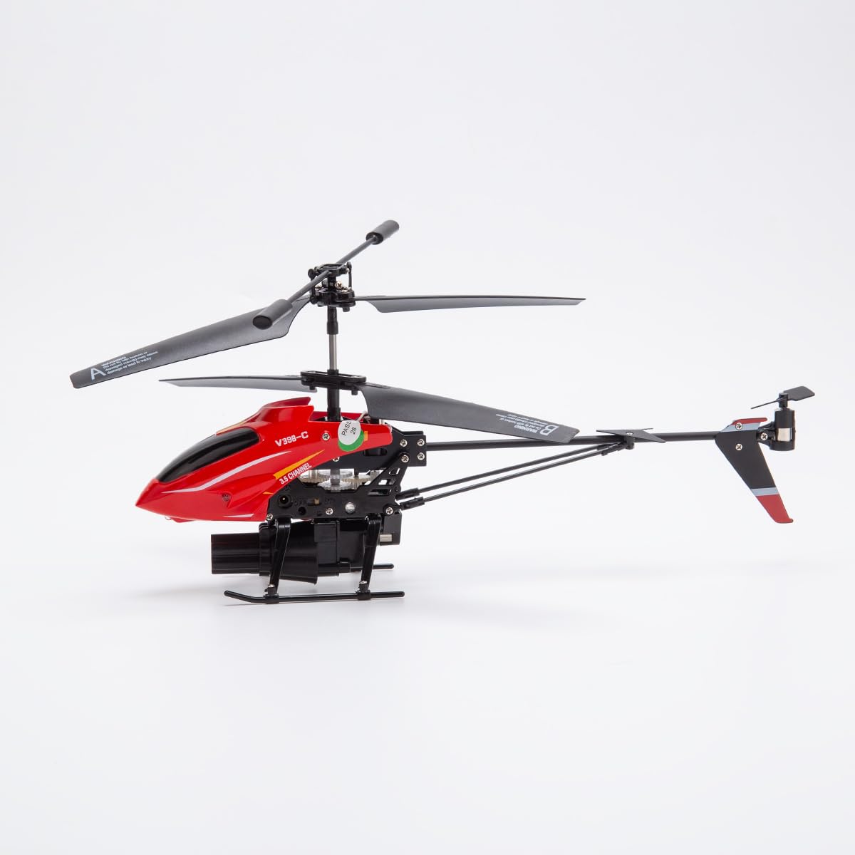 PrecisionX RC Helicopter for Adults 16+,WL V398-C Missile Aircraft Model, 2.4G 4CH Dual-Blade Remote Control Helicopter with Adjustable Left/Right Hand Throttle (RTF Version)