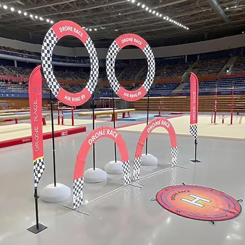 Kit de de Obstáculos para Drones DIY para Exteriores, Juego de Práctica de Drones de Estilo Libre, Kit de de Obstáculos para Drones en Interiores, Carreras de Obstáculos