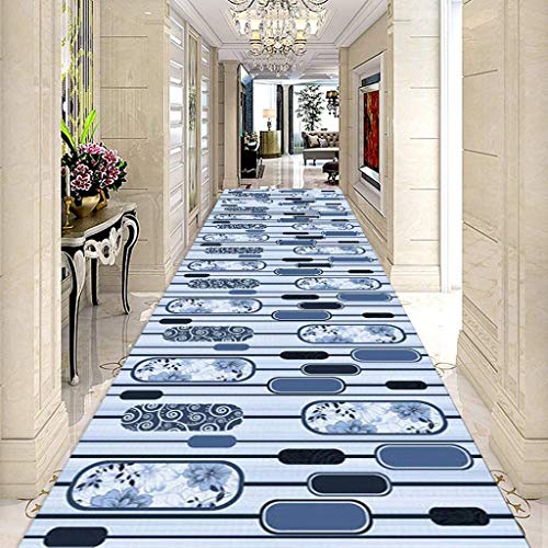 Alfombra de pasillo lavable MU contemporánea y antideslizante para cocina y escalera 3