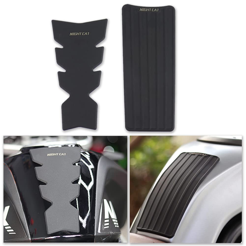 Motorcycle Gas Tank Pad Protector Rubber Sticker Anti Slip Waterproof Universal Fit for Ducati Honda Yamaha Kawasaki Suzuki KTM BMW (A)