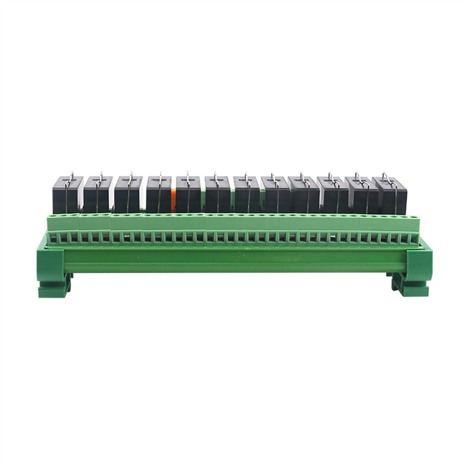 8 canales 12 canales 1NO 1NC relé de interfaz de montaje en carril DIN PLC DC 12V 24V PNP/NPN Compatible 1 Uds (Size : 1NO1NC 12V 12Channel)