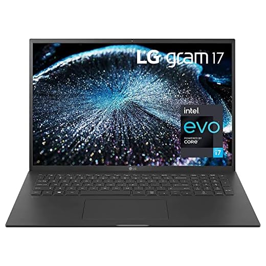 LG Notebook Gram 17" WQXGA (2560 x 1600) ultraleve Intel 12-Core i7-1260P Evo DCI-P3 99% retroiluminado KB 2X Thunderbolt4 Wi-Fi 6E Bateria grande - 80 WHrs DTS Alexa Win11 W/HDMI (16 GB | 512 GB)