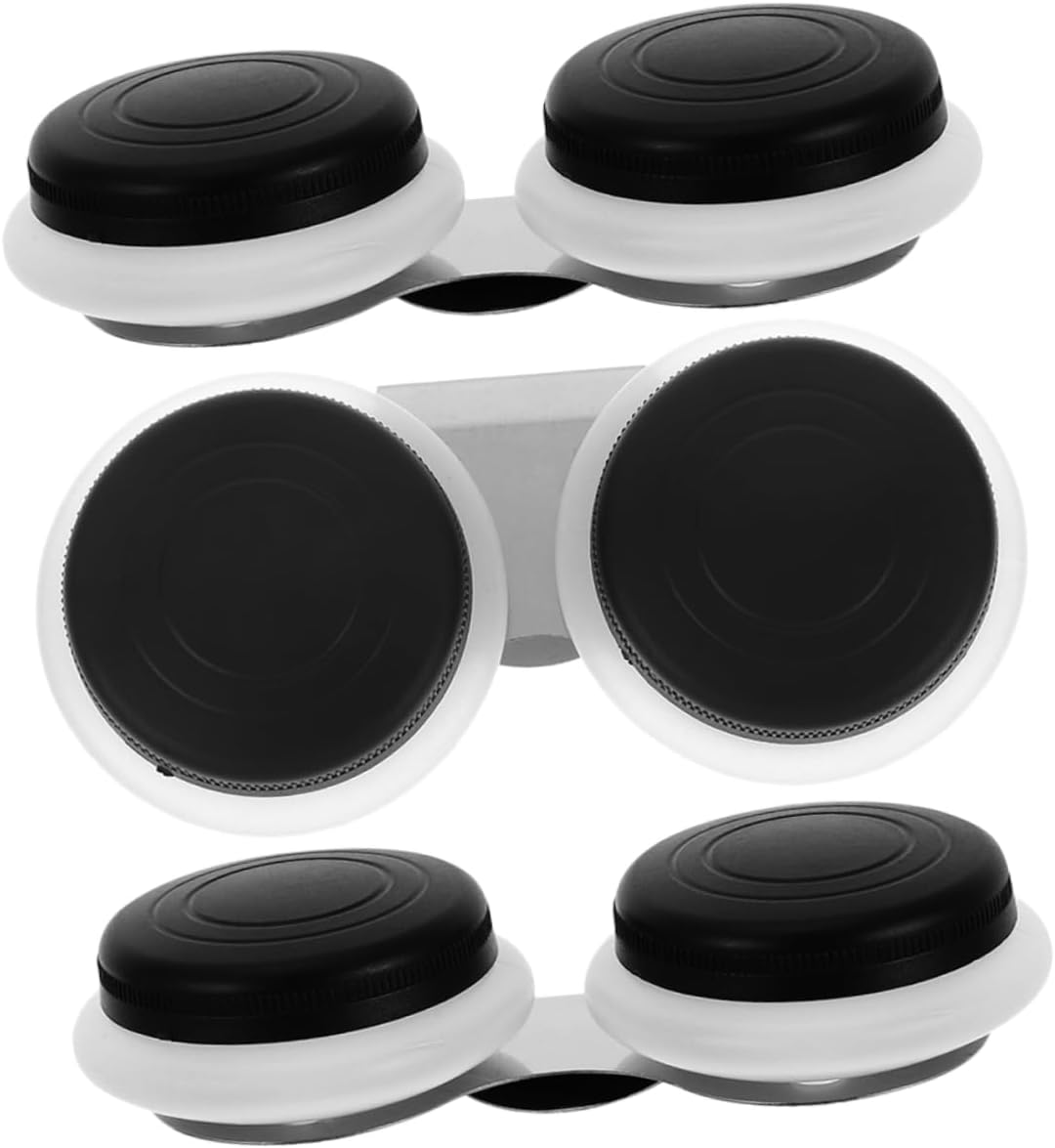 Lurrose 3pcs Oil Painting Brush Washing Pot Paint Mixing Solvent Container Lids Spill Palette Pot for Artists