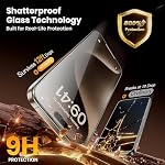 Monarq [3 PACK] iPhone 16 Screen Protector, Tempered Glass [9H Hardness, Case Friendly, Anti-Scratch, Bubble Free,Easy Installation] for iPhone 16