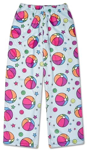 Image of iscream Big Girls Silky Soft Fun Print Plush Fleece Pants - Twist and Shout Collection