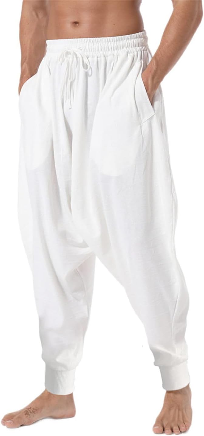 Men Casual Drawstring Yoga Harem Pants