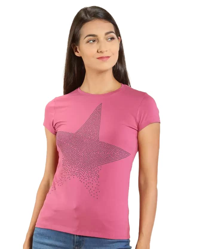 Image of Lyra Women's Cotton Regular Fit T-Shirt