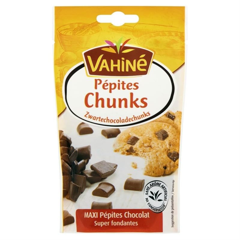 VAHINE | Pépites Chunks Chocolat Noir 100G | Lot De (3) | livraison offerte