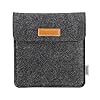 MoKo Universale Portafoglio Custodia in Feltro Compatibile con Kindle Oasis 2019/2017 E-Book, Case Protettivo, Grigio Scuro