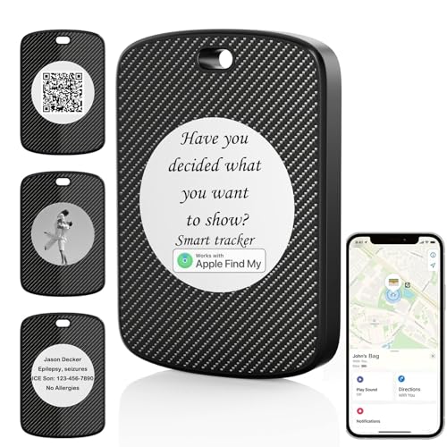 E-Ink Finder Tag pour Apple Find My localisateur texte personnalisé