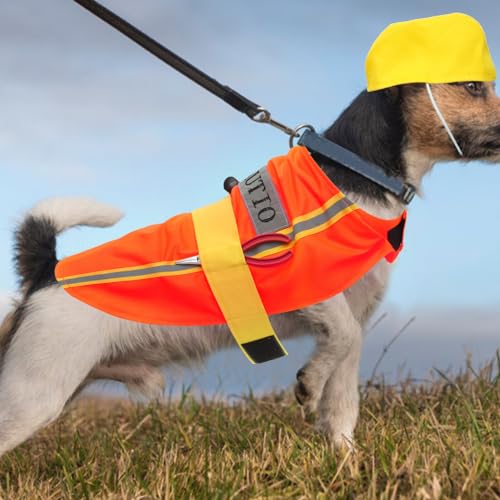 Chaleco Reflectivo Disfraz Perro Ingeniero Naranja XL miniatura 7