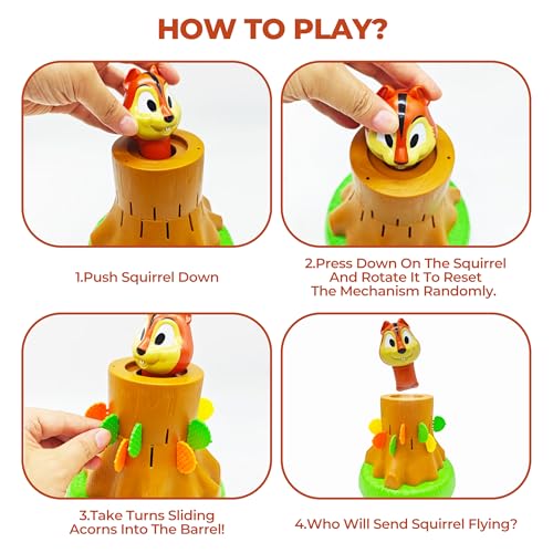 Pop Up Board Game, Pop The Squirrel Family Game miniatura 3