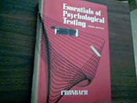 Essentials of Psychological Testing, 3rd Edition, Lee Cronbach 1970 B000Q8JQM4 Book Cover