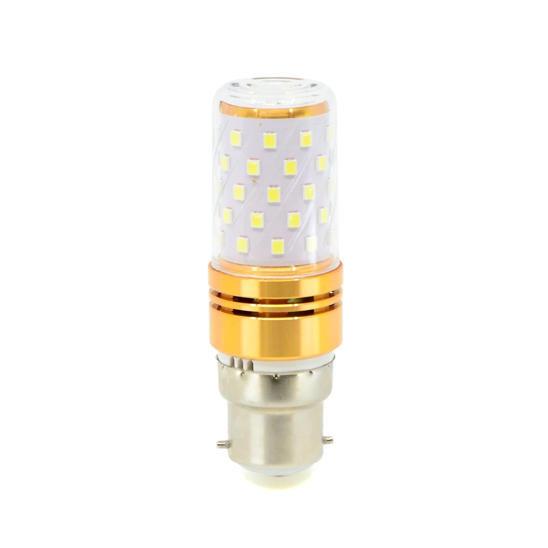 G.w.s Day White 6000K G.w.s® B22 Bayonet Led Corn Bulb, 12W 1440Lms 360° Beam Angle
